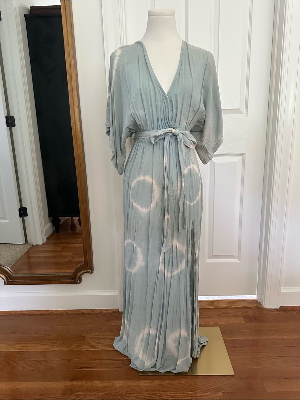 Lulus Long Live Love Sage Green Tie-Dye Maxi Dress | Size S